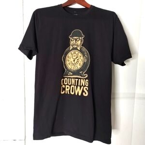 Counting Crows Black Graphic T-Shirt SZ Medium Merch Fan Tour Dates 2024 Music